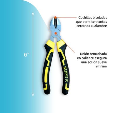 SET DE 3 ALICATES 8” MULTIFUNCIONALES DE HIERRO HOMECLAF - 3
