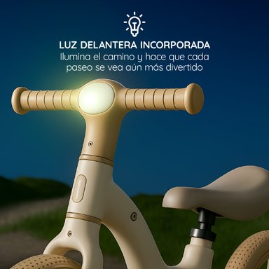 BICICLETA APRENDIZAJE NIÑO Y NIÑA WANYU HALO LUZ LED GLOWUP - 6