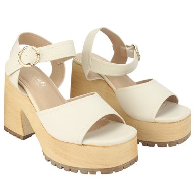 SANDALIAS MUJER CHALADA VIVA-6 BEIGE CASUAL - 4