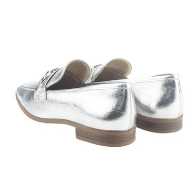 MOCASIN VIA MARTE MUJER 075-007-01 PLATEADO CASUAL - 6