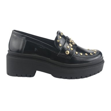 MOCASIN VIA MARTE MUJER 013-005-01 NEGRO CASUAL - 1