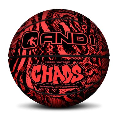 BALÓN BASKETBALL AND1 CHAOS ANIMAL PRINT ROJO - 1