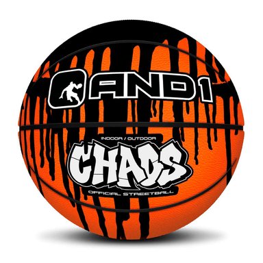 BALÓN BASKETBALL AND1 N° 6 CHAOS NARANJO - 1