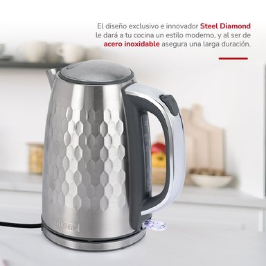 HERVIDOR THOMAS 1.7LTS STEEL DIAMOND TH-5415I - 5