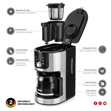 CAFETERA FILTRO AROMAKAFFEE TH-145DMI - 7