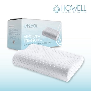 ALMOHADA HOWELL CERVICAL VISCOELÁSTICA FLEX MEMORIA DORMIR DESCANSO - 9