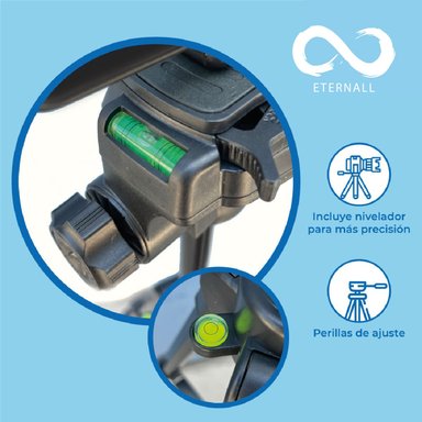 TRÍPODE CHILE TENDENCIA CELULAR CAMARA PORTÁTIL ALUMINIO CARGA 10 KG 170 CM - 2