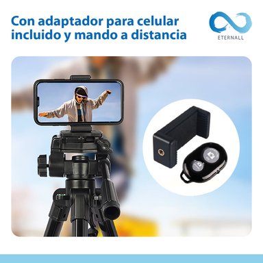 TRÍPODE CHILE TENDENCIA CELULAR CAMARA PORTÁTIL ALUMINIO CARGA 10 KG 170 CM - 4