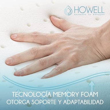 ALMOHADA GEL ORTOPE DICA VISCO HOWELL MEMORY 60X40CM SET X2 - 7