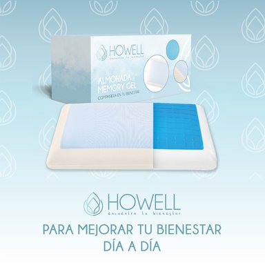 ALMOHADA GEL ORTOPE DICA VISCO HOWELL MEMORY 60X40CM SET X2 - 9