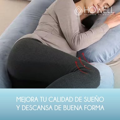 COJÍN HOWELL MATERNAL LACTANCIA EMBARAZADAS ALMOHADA BABYNEST GRIS - 8