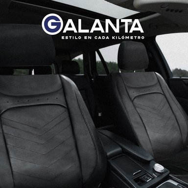 FUNDA CUBRE ASIENTO GALANTA LUXURY NEGRO 4.8MM 18D FOAM - 7