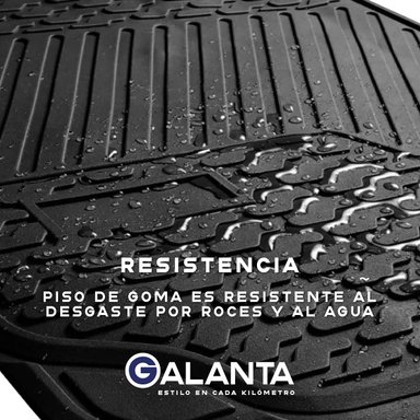 PISO DE GOMA AUTO SUV 3 ALFOMBRA GALANTA UNIVERSAL AJUSTABLE - 3