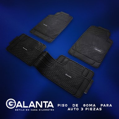 PISO DE GOMA AUTO SUV 3 ALFOMBRA GALANTA UNIVERSAL AJUSTABLE - 5