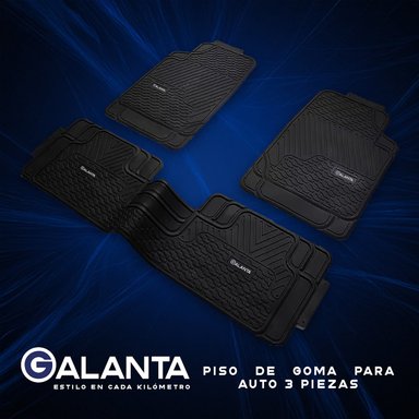 PISO DE GOMA AUTO SUV 3 ALFOMBRA GALANTA UNIVERSAL AJUSTABLE - 6