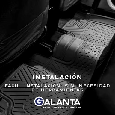 PISO DE GOMA AUTO SUV 3 ALFOMBRA GALANTA UNIVERSAL AJUSTABLE - 8
