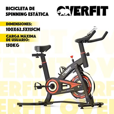 BICICLETA DE SPINNING PRO OVERFIT ESTATICA FITNESS GYM - 2