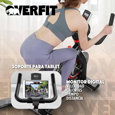 BICICLETA DE SPINNING PRO OVERFIT ESTATICA FITNESS GYM - 7