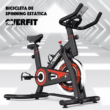 BICICLETA DE SPINNING PRO OVERFIT ESTATICA FITNESS GYM - 8