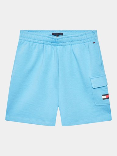 SHORT ALGODÓN NIÑO TOMMY HILFIGER CON BOLSILLO Y LOGO - 1