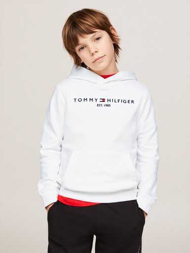 POLERON HOODIE DE NIÑO ESSENTIAL CON LOGO - 1