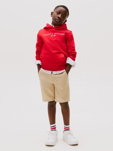 POLERON HOODIE DE NIÑO ESSENTIAL CON LOGO - 2