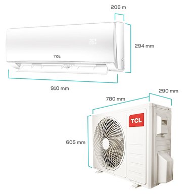 AIRE ACONDICIONADO FRIO-CALOR SPLIT TCL 18000 BTU 4EN1 - 6