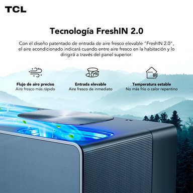 AIRE ACONDICIONADO TCL INVERTER FRESHIN 12000 BTU WIFI - 4