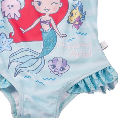TRAJE DE BAÑO BEBE NIÑA ARIEL TURQUESA ENTERO DISNEY - 3