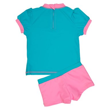 TRAJE DE BAÑO BEBE NIÑA H2O WEAR TURQUESA SET UV 50 - 2