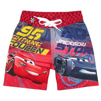 TRAJE DE BAÑO DISNEY ROJO BEBÉ NIÑO SHORT CARS - 1