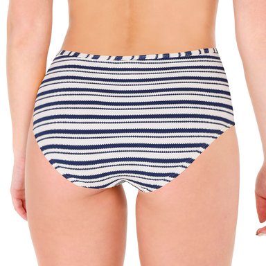 TRAJE DE BAÑO CALZON ALTO RAYAS MUJER H2O WEAR BLANCO - 2