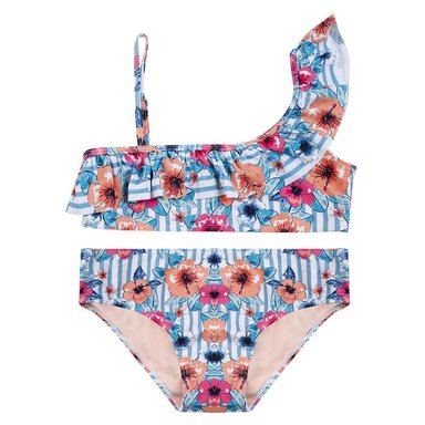 TEENS BIKINI H2O WEAR UV+30 FLORES UN HOMBRO Y VUELO - 1