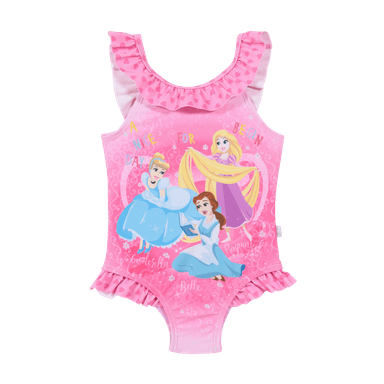 TRAJE DE BAÑO DISNEY ROSADO ENTERO PARA BEBE NIÑA - 1