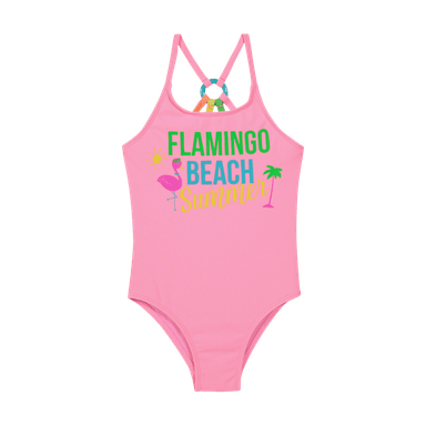 TRAJE DE BAÑO NIÑA H2O WEAR ROSADO TEXTURA UV+30 - 1