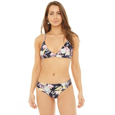 TRAJE DE BAÑO MUJER H2O WEAR BIKINI TRIANGULO FIJO FLORES AZUL - 4