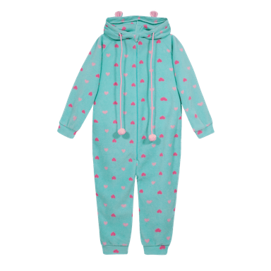 PIJAMA TEENS NIÑA POLAR ENTERO H2O WEAR CELESTE - 1