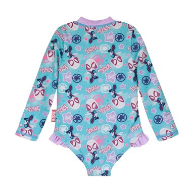 TRAJE DE BAÑO BEBE NIÑA DISNEY CELESTE UV 50 MANGA LARGA - 2