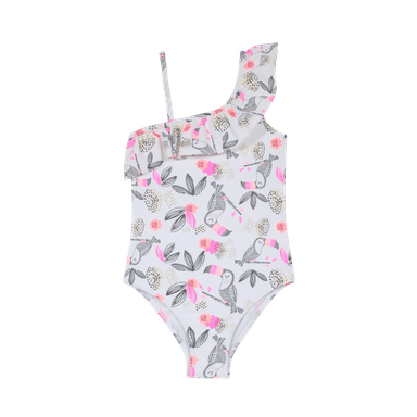 TRAJE DE BAÑO NIÑA ENTERO UV30+ H2O WEAR BLANCO - 1
