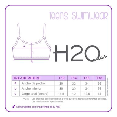 TRAJE DE BAÑO NIÑA H2O WEAR TEENS BIKINI UV30+ - 3