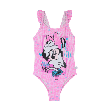 TRAJE DE BAÑO NIÑA DISNEY ROSADO ENTERO MINNIE - 1