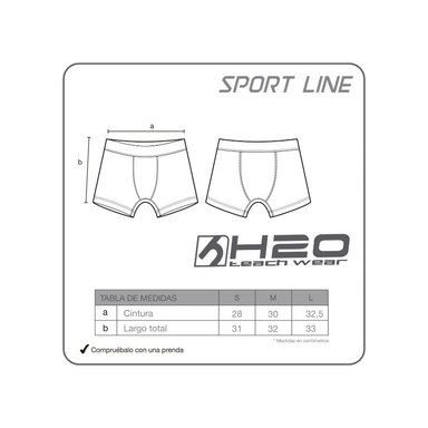 SHORT HOMBRE H2O WEAR LYCRA NEGRO - 4