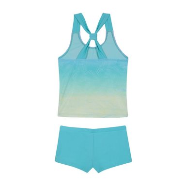 TRAJE DE BAÑO NIÑA H2O WEAR TURQUESA TANKINI UV30+ SUBLIMADO PARA - 2