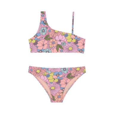 TRAJE DE BAÑO NIÑA H2O WEAR ROSADO TEENS BIKINI UN HOMBRO - 1