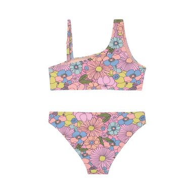 TRAJE DE BAÑO NIÑA H2O WEAR ROSADO TEENS BIKINI UN HOMBRO - 2