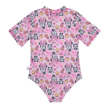TRAJE DE BAÑO NIÑA DISNEY ROSADO ENTERO M/CORTA UV50+ PARA BEBE - 2