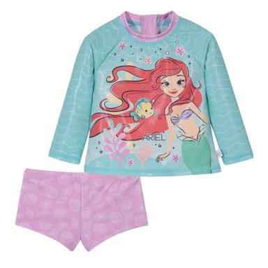 TRAJE DE BAÑO BEBE NIÑA DISNEY SET UV50+ MANGA LARGA PRINCESAS - 1