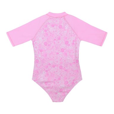 TRAJE DE BAÑO NIÑA H2O WEAR FUCSIA MANGA LARGA UV30+ - 2