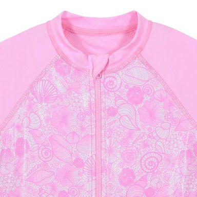 TRAJE DE BAÑO NIÑA H2O WEAR FUCSIA MANGA LARGA UV30+ - 3