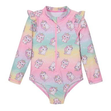 TRAJE DE BAÑO BEBE NIÑA H2O WEAR MANGA LARGAUV50+ VUELO - 1